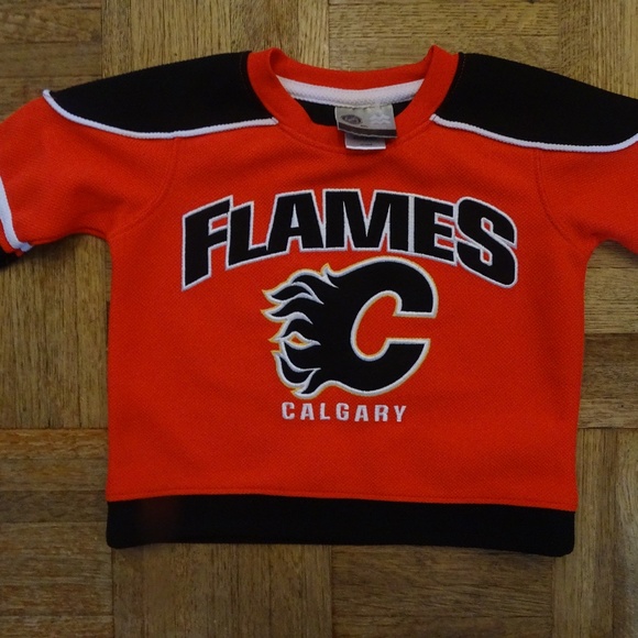 NHL MIGHTY MAC SPORTS CALGARY FLAMES JERSEY - Picture 1 of 2